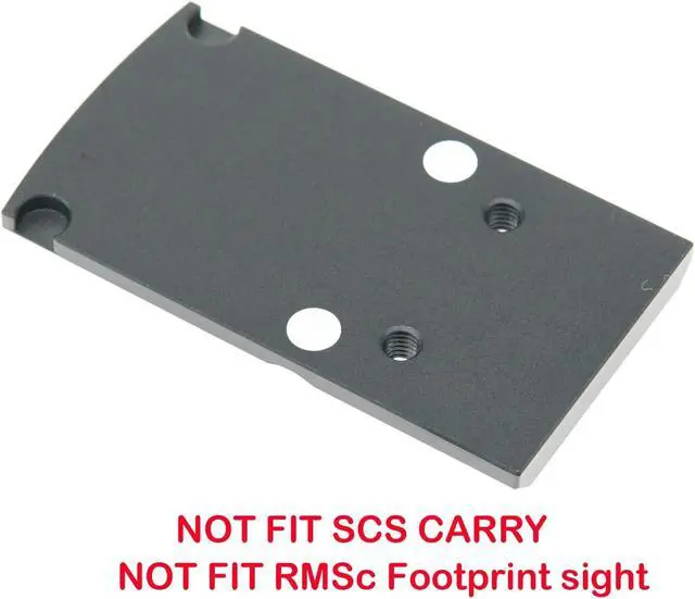 Alt view image 6 of 7 - Optic Adapter Plate for RMR Cut Slide Without Thread Post, Compatible with Holosun 407K/507K/EPS/EPS Carry/RomeoZero and Osight K/S/SE