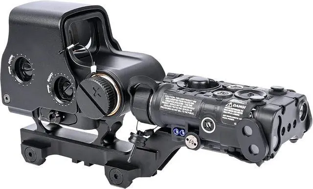 Alt view image 2 of 7 - Tactical Group Type Hy Mount for EXPS3 Holographic Sight Laser Combo Adapter Mount Base 20mm Picatinny Rail Red Dot Optic Riser Mount for T1 T2 Optic Scope