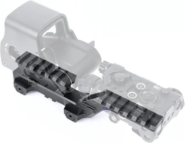 Alt view image 3 of 7 - Tactical Group Type Hy Mount for EXPS3 Holographic Sight Laser Combo Adapter Mount Base 20mm Picatinny Rail Red Dot Optic Riser Mount for T1 T2 Optic Scope