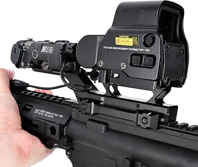 Alt view image 4 of 7 - Tactical Group Type Hy Mount for EXPS3 Holographic Sight Laser Combo Adapter Mount Base 20mm Picatinny Rail Red Dot Optic Riser Mount for T1 T2 Optic Scope