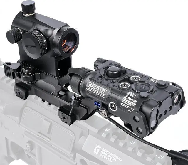 Alt view image 5 of 7 - Tactical Group Type Hy Mount for EXPS3 Holographic Sight Laser Combo Adapter Mount Base 20mm Picatinny Rail Red Dot Optic Riser Mount for T1 T2 Optic Scope