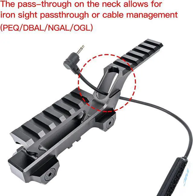 Alt view image 7 of 7 - Tactical Group Type Hy Mount for EXPS3 Holographic Sight Laser Combo Adapter Mount Base 20mm Picatinny Rail Red Dot Optic Riser Mount for T1 T2 Optic Scope