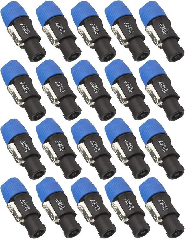 Main image of Speakon Connector Twist Lock 4 Pole Compatible with Neutrik Speakon Connector NL4FC NL4FX NL2FX NLT4X 20 Pack