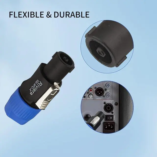 Alt view image 5 of 7 - Speakon Connector Twist Lock 4 Pole Compatible with Neutrik Speakon Connector NL4FC NL4FX NL2FX NLT4X 20 Pack