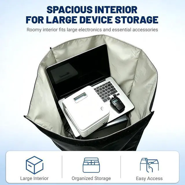 Alt view image 5 of 7 - Heavy-Duty Large Faraday Bag for Mid-Tower PCs, NAS & Routers