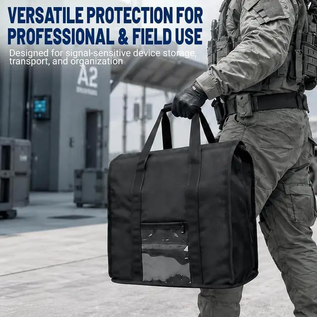 Alt view image 7 of 7 - Heavy-Duty Large Faraday Bag for Mid-Tower PCs, NAS & Routers