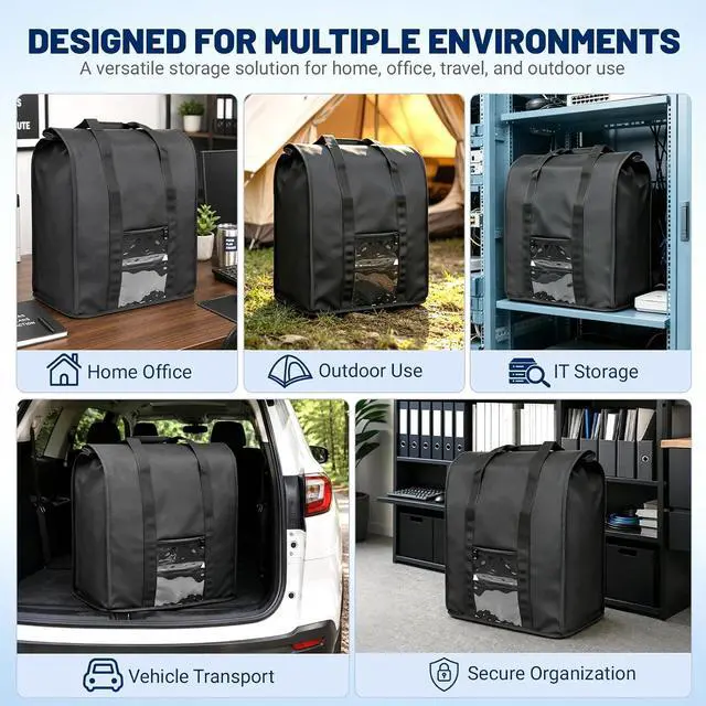 Alt view image 6 of 7 - Heavy-Duty Large Faraday Bag for Mid-Tower PCs, NAS & Routers