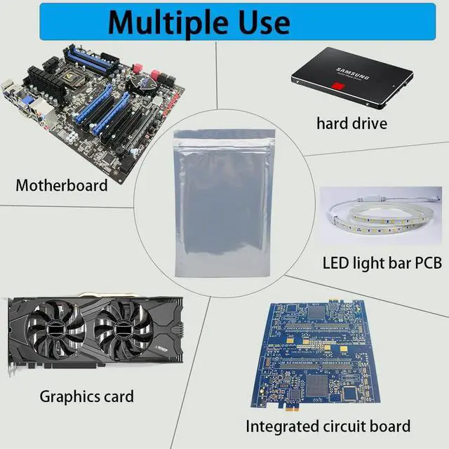 Alt view image 4 of 6 - 20pcs 16x24in Super Large Anti Static Bags, Open Top ESD Shielding Anti-Static Bag for Motherboard,GPU,Graphics Card and Electronic Device