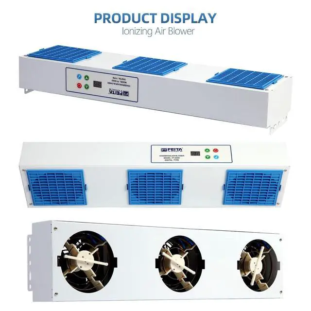 Alt view image 6 of 7 - Ionizing Air Blower New Cleaning Type Anti Static Ionizer Fan ESD Ionizer Static Eliminator Anti-static Blower Suspended Multi-ESD Fan