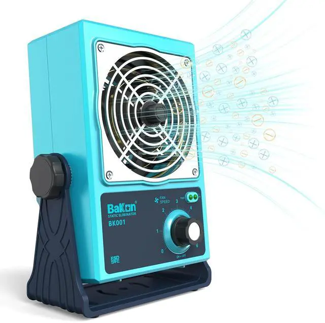 Main image of BK001 Ion Blower, Eliminate Static Electricity, Positive and Negative Charge Generator, Neutralization of Ions, Electronic Production and Maintenance of Anti-Static