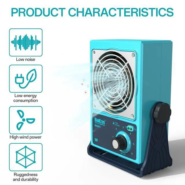 Alt view image 3 of 7 - BK001 Ion Blower, Eliminate Static Electricity, Positive and Negative Charge Generator, Neutralization of Ions, Electronic Production and Maintenance of Anti-Static