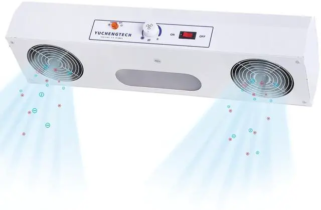 Main image of Ionizing Air Blower Anti Static Ionizer Static Eliminator Anti Static Blower Suspended 110V (2-Fan, with Light)