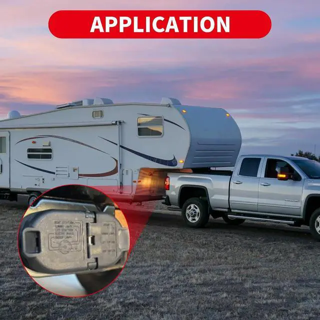 Alt view image 4 of 7 - USCAR 7 & 4 Pin Trailer Wiring Harness Kit with Mounting Bracket, Dual Plug Adapter, Tow Hitch Receiver for Multi-Tow Pickup Trucks, Compatible with Ford, Chevy, GMC, Dodge Ram
