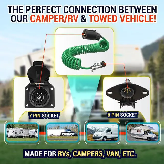 Alt view image 5 of 6 - 7 Pin to 6 Pin Trailer Adapter V2.0