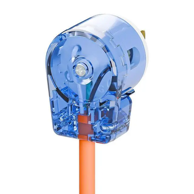 Alt view image 3 of 7 - 10 Pack Nema 5-15P Plug, 15A 125V 90 Degree Right Angle Plug