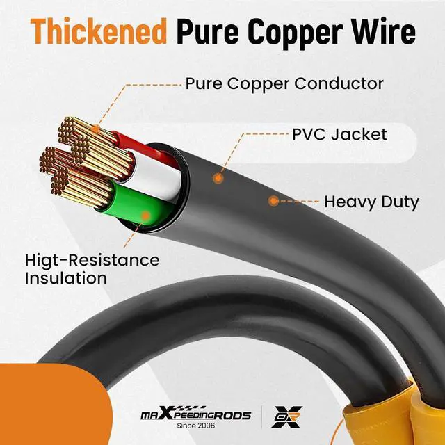 Alt view image 4 of 7 - 50 Amp Y Splitter Adapter Cord 4 Prong 250V