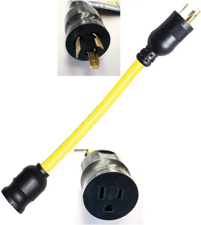 Alt view image 2 of 4 - 20 AMP Twist and Lock Plug Combination Adapter