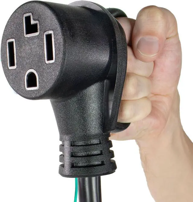 Alt view image 6 of 7 - 3-Prong to 4-Prong Dryer Plug Adapter, Convert 4 Prong Dryer Plug to 3 Prong Wall Outlet with Ground Wire 30A, 250V, 10AWG, 1.5-feet