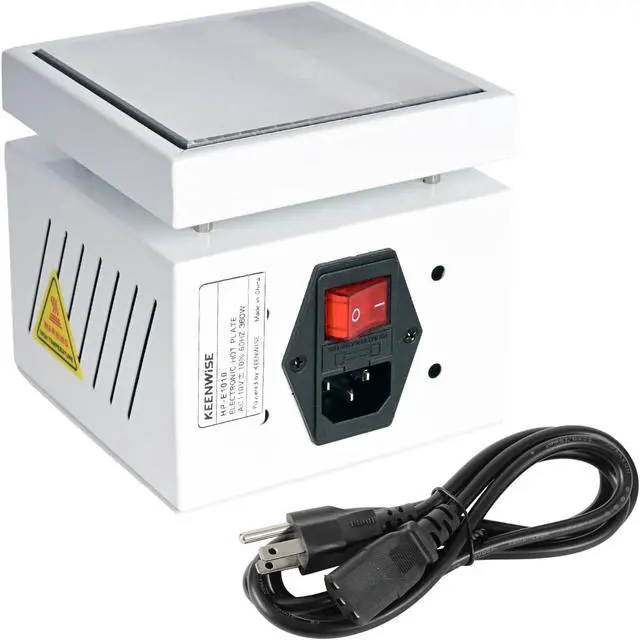 Alt view image 7 of 7 - 110V 360W Soldering Hot Plate, Electric Hot Plate, LED Microcomputer Electric Preheat Soldering Station Welder Hot Plate Rework Heater Lab 100X100mm (3.94 * 3.94in) Plate