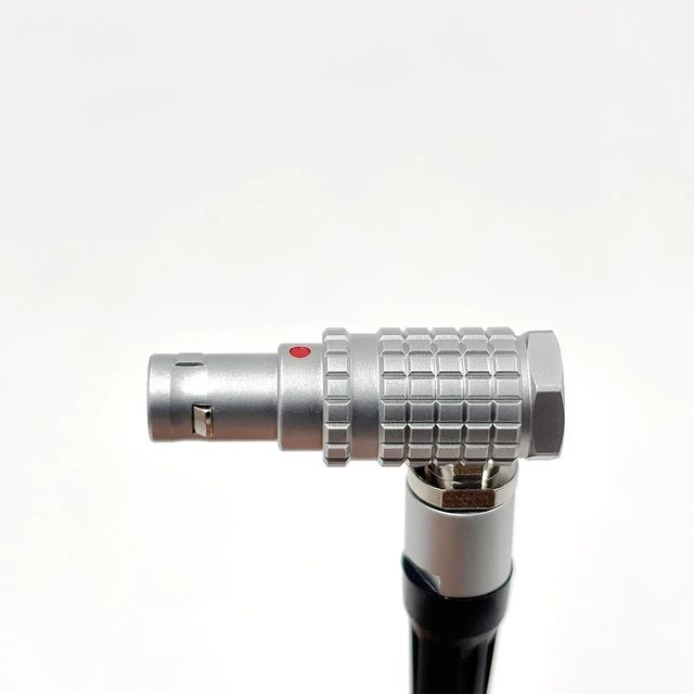 Alt view image 2 of 7 - D-TAP to LEMO-Compatible 2-Pin 0B Male Power Cable for Teradek, Blackmagic Pyxis, ARRI, RED Komodo, Z CAM, RS2/RS3 Pro, SmallHD, Preston, Paralinx, Switronix (Coild)