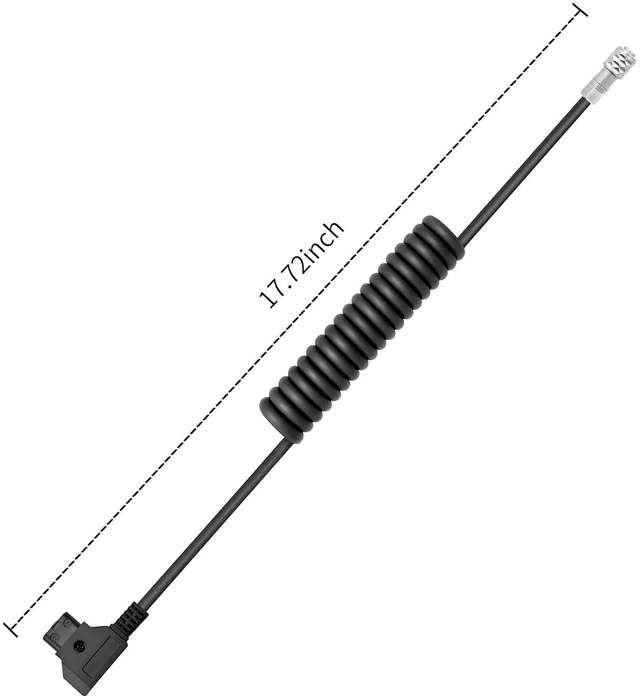 Alt view image 7 of 7 - D-TAP to LEMO-Compatible 2-Pin 0B Male Power Cable for Teradek, Blackmagic Pyxis, ARRI, RED Komodo, Z CAM, RS2/RS3 Pro, SmallHD, Preston, Paralinx, Switronix (Coild)