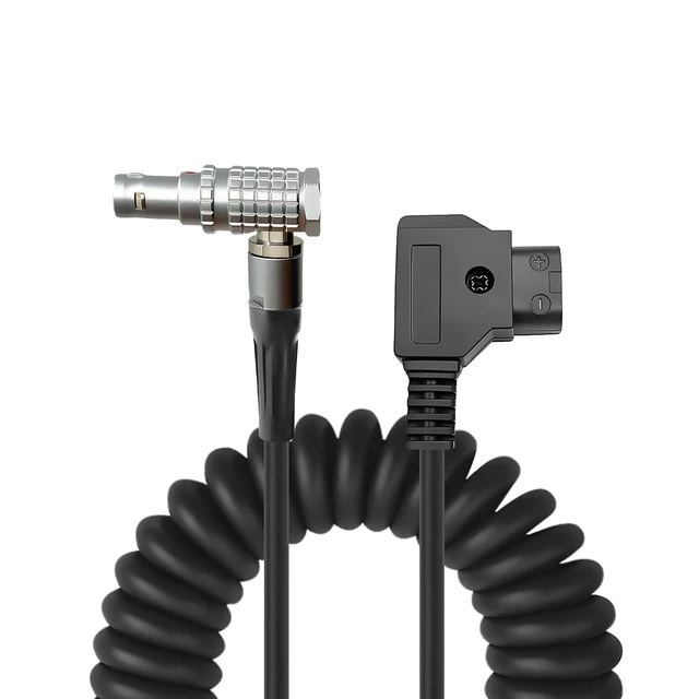 Alt view image 6 of 7 - D-TAP to LEMO-Compatible 2-Pin 0B Male Power Cable for Teradek, Blackmagic Pyxis, ARRI, RED Komodo, Z CAM, RS2/RS3 Pro, SmallHD, Preston, Paralinx, Switronix (Coild)