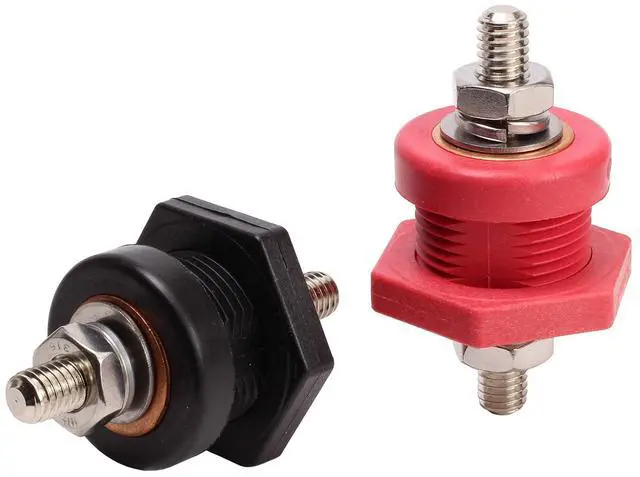 Alt view image 2 of 7 - Fastronix Premium High Current 3/8" Thru Panel Battery Terminal Connectors USA Made
