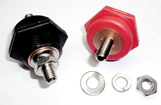 Alt view image 5 of 7 - Fastronix Premium High Current 3/8" Thru Panel Battery Terminal Connectors USA Made