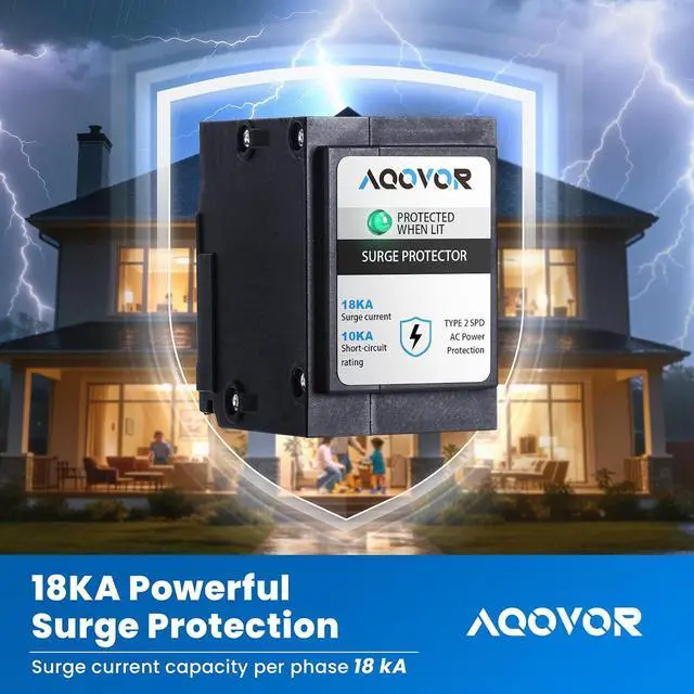Alt view image 5 of 7 - Type BR Whole-Panel Circuit Breaker Surge Protective Device (3-Pack)