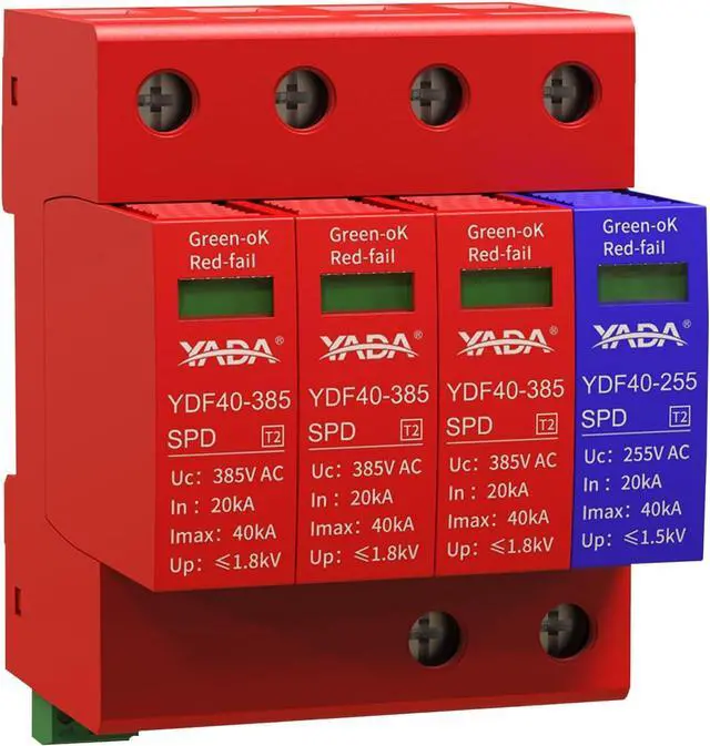 Main image of 480Y/277V 3-Phase AC Surge Protector, 3P+N Type 2 SPD, DIN Rail