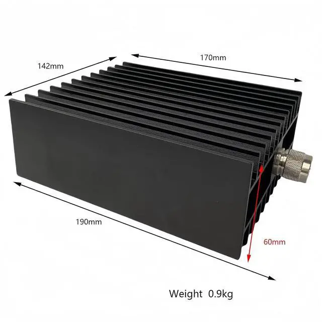 Alt view image 2 of 7 - 200W PL259 Dummy Load,DC-1GHz 200 Watt 50 Ohm Dummy Load for Ham Radio,Low VSWR RF Termination Load with UHF Connector