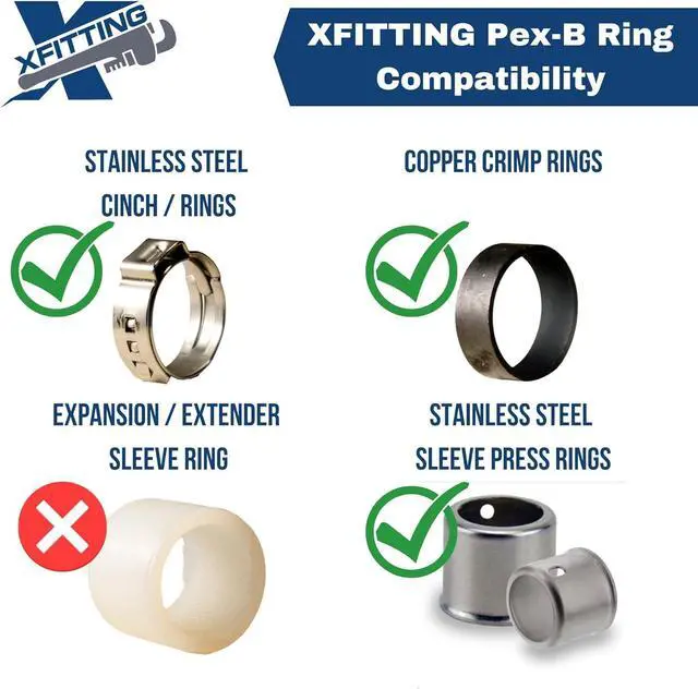 Alt view image 6 of 7 - 10 PIECES 1" PEX X 1" FEMALE NPT THREADED ADAPTER BRASS CRIMP FITTING - LEAD FREE BRASS, NSF, FULL PORT
