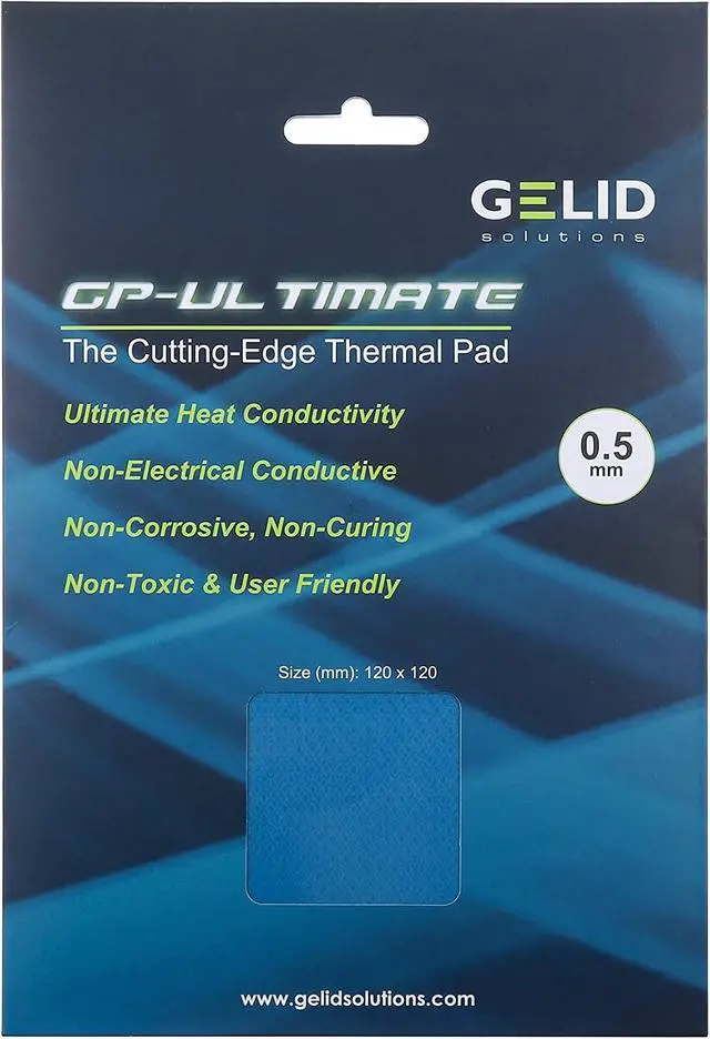 Alt view image 3 of 3 - Ultimate GP-Ultimate-Thermal Pad 120x120x1.5mm. Excellent Heat Conduction, Ideal Gap Filler. Easy Installation Thermal Conductivity 15W