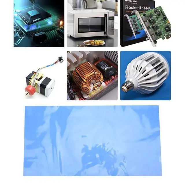 Alt view image 5 of 7 - 200x400x2mm 1.5W/m-k High Thermal Conductivity Silicone Thermal Conductivity Pad for CPU GPU Heatsink Cooling Heat Dissipation Heat Conduction Sheet