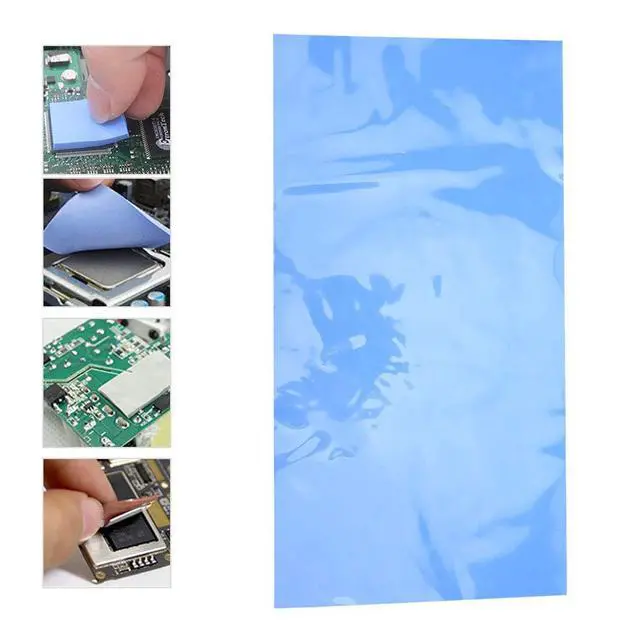 Alt view image 6 of 7 - 200x400x2mm 1.5W/m-k High Thermal Conductivity Silicone Thermal Conductivity Pad for CPU GPU Heatsink Cooling Heat Dissipation Heat Conduction Sheet