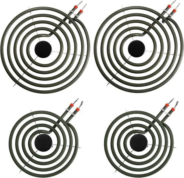 Alt view image 6 of 7 - MP22YA Electric Stove Burner Element Replacement Set & W10290350 W10290353 4 Pack Drip Pans - Perfectly Fit Whirpool Electric Range Stove Top