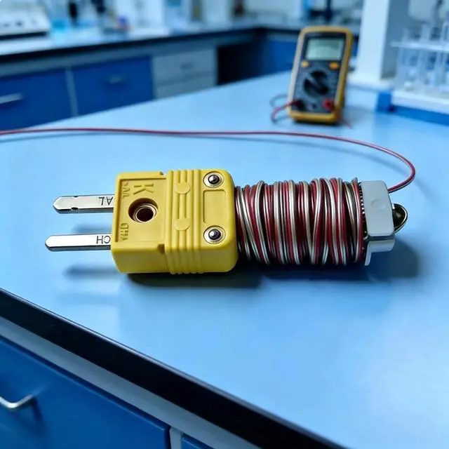 Alt view image 5 of 6 - Type K Thermocouple Probe Teflon Wire 79in 2.19yd Temp -30°F to 500°F