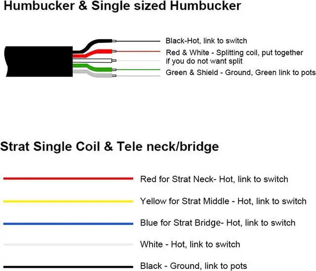 Alt view image 6 of 7 - Alnico 2 Humbucker Guitar Pickup 4 Coil Cable 7.5k/8.6k Coil Splitting with Brass Cover Alnico II Pickup for LP Guitar Chrome (7.5k/8.6k)