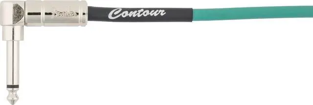 Alt view image 2 of 3 - Contour Coiled Instrument Cable, Guitar Accessories, Straight/Angle, Sherwood Green, 30 ft
