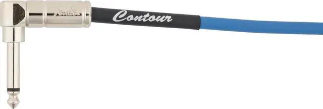 Alt view image 2 of 3 - Contour Coiled Instrument Cable, Guitar Accessories, Straight/Angle, Lake Placid Blue, 30 ft