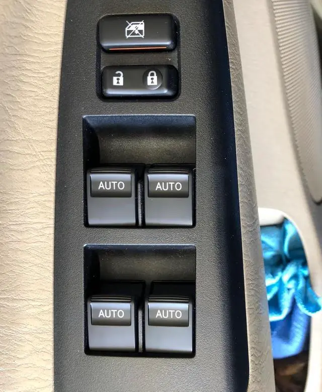 Alt view image 5 of 7 - for Toyota Tundra 2007-2021 LED Lighted Power Window Switch Control, Lock/Unlock Switch with Auto Down/Up, Kit of White Light (NOT Fit 1794 Edition, Platinum, TRD Pro)