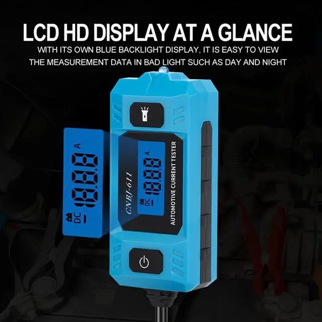 Alt view image 5 of 7 - Car Fuses Tester with Digital Display, 48V Automotive Circuit Tester - Portable Current & Power Fault Diagnostic Tool for Car Fuses, Vehicles, Trucks, Motorcycles