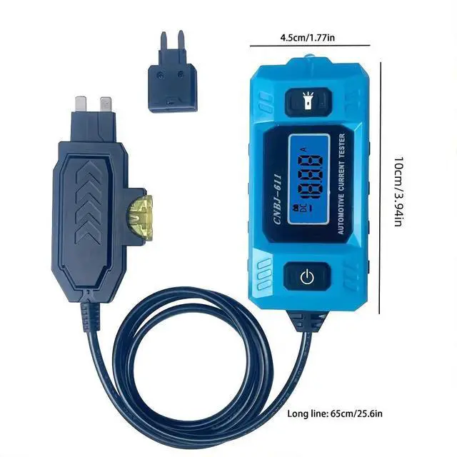 Alt view image 6 of 7 - Car Fuses Tester with Digital Display, 48V Automotive Circuit Tester - Portable Current & Power Fault Diagnostic Tool for Car Fuses, Vehicles, Trucks, Motorcycles