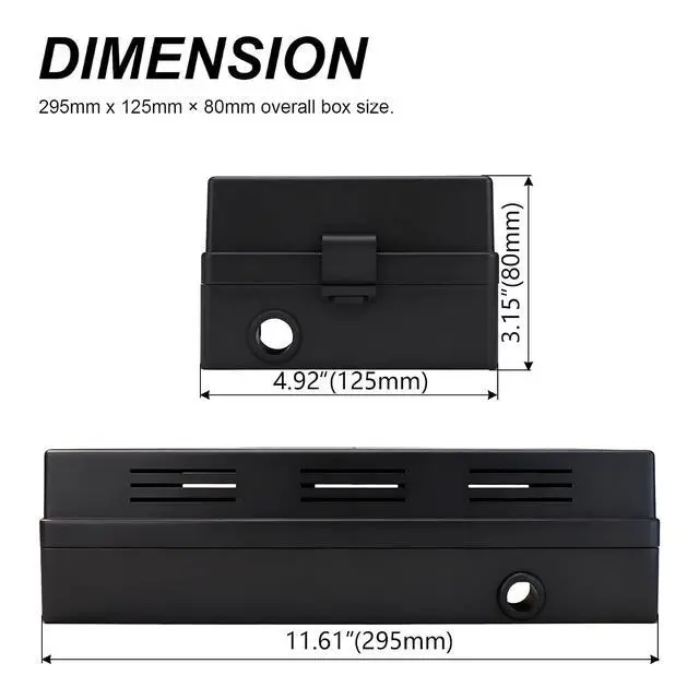 Alt view image 5 of 5 - 12V 24 Way Fuse Relay Box, 16 Slots Relays Holder 24 Slots ATC/ATO Fuses Holder, 4Pin 5Pin Universal Fuse and Relay Box Block, for Cars Truck Jeep ATVs RVs Pickups