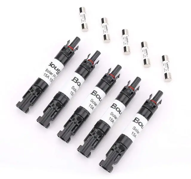 Main image of 5PCS 15A Solar Fuses Holder Inline for Solar Panel and Controller