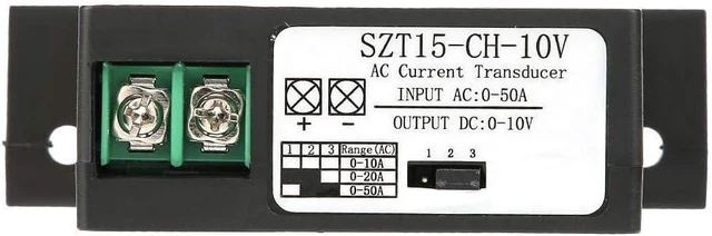 Alt view image 3 of 7 - AC Current Transducer Transmitter AC 0-50A to DC 0-10V SZT15-10V Self-Powered Current Mutual Inductor