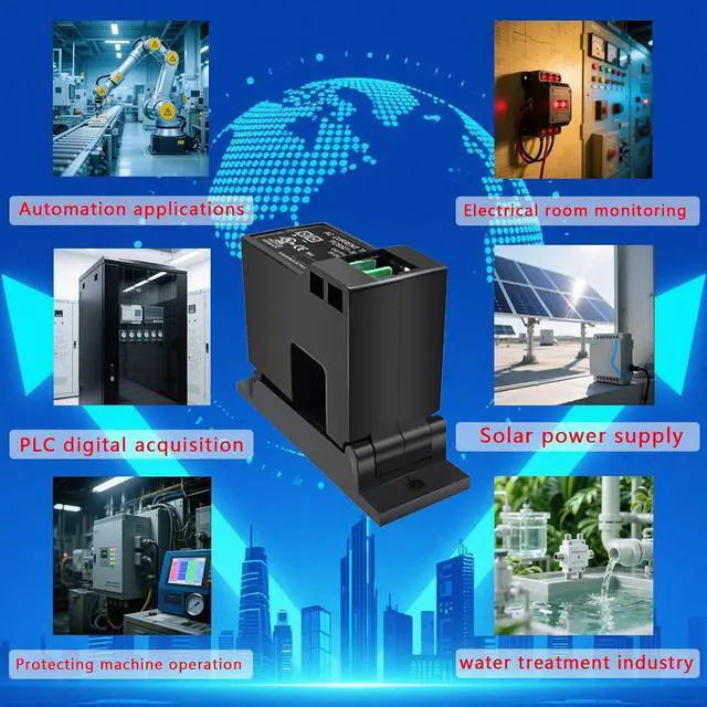Alt view image 3 of 7 - FCS521-SP-420E AC Current Transmitter, 0-50A Split Core, 4-20mA Output, High Accuracy, 2000V Isolation, for PLC & Industrial Automation