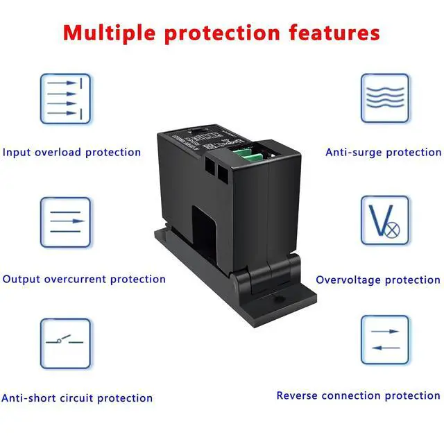 Alt view image 7 of 7 - FCS521-SP-420E AC Current Transmitter, 0-50A Split Core, 4-20mA Output, High Accuracy, 2000V Isolation, for PLC & Industrial Automation