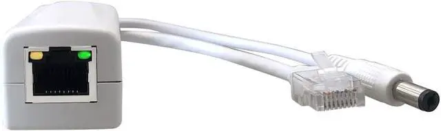 Alt view image 2 of 5 - 4-Pack Gigabit PoE Splitter Converter, 12V DC Output, IEEE 802.3 af/at Compliant, 10/100/1000Mbps, Plug 5.5mm x 2.1mm, for IP Camera, AP, WiFi Node, IP Phone and More, White