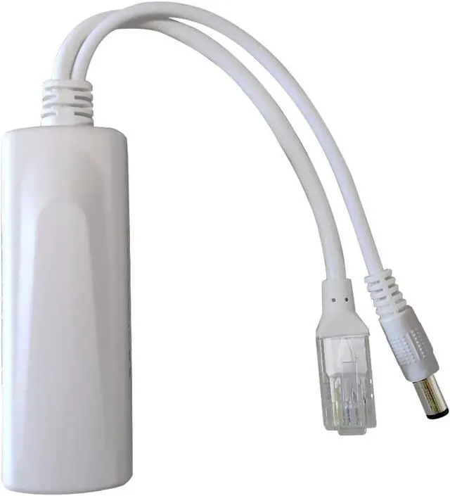 Alt view image 3 of 5 - 4-Pack Gigabit PoE Splitter Converter, 12V DC Output, IEEE 802.3 af/at Compliant, 10/100/1000Mbps, Plug 5.5mm x 2.1mm, for IP Camera, AP, WiFi Node, IP Phone and More, White